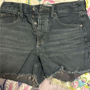 Universal Thread Blue Jean Shorts Frayed Hem